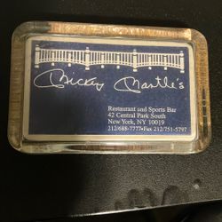 Mickey Mantle Restaurant Paper Weight 