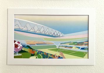 Original Art Poster: Tennis Match