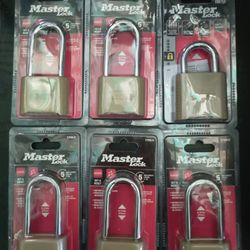 Lot Of 6 Master Lock 4-1/8 in. H X 2 in. W Steel Resettable Combination Combination Padlock Item # 52548
 | Mfr # 175DLH 