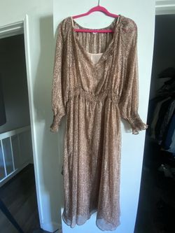 MNG Long Dress Animal Print