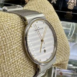 Classic Silver Dial Stainless Steel Mesh Men's Watch Item No. 355LGSC