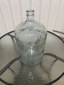 Vintage 5 Gallon Water  Glass Container
