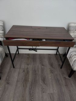 MOVING SALE!  Table with 2 drawers and charging station