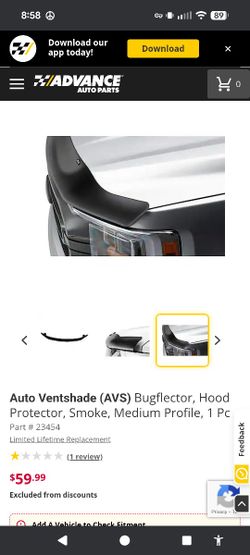 AVS Ford F-150 Bugflector Hood Shield New