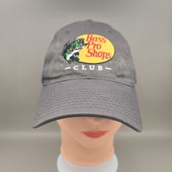 Bass Pro Shops Club Gray Adjustable Strapback Hat