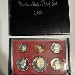 1980 United States 6 Coin Proof Set 
