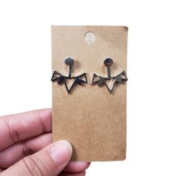 Silver Toned Minimalist Post Earrings