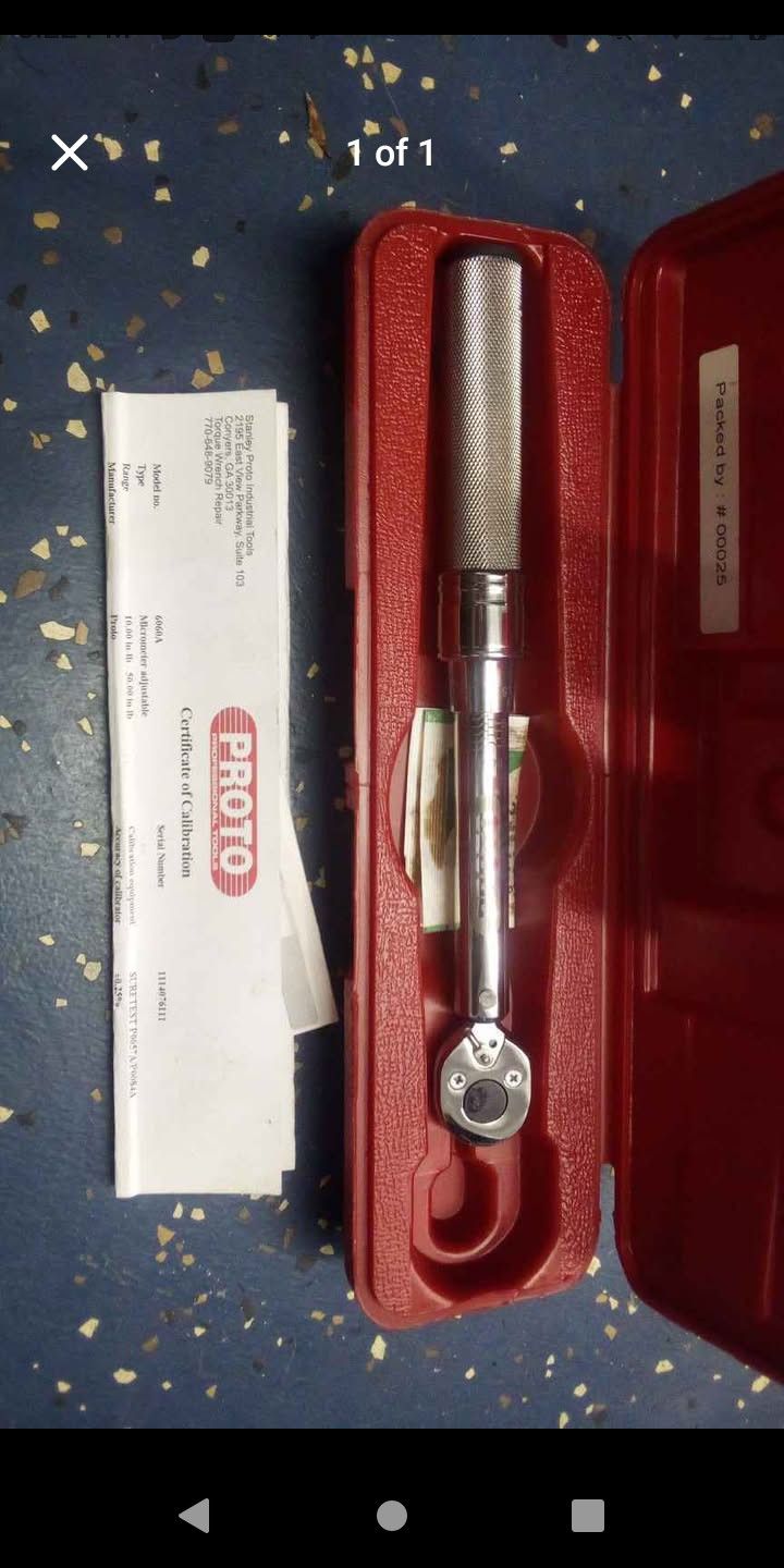 Proto Torque Wrench 1/4