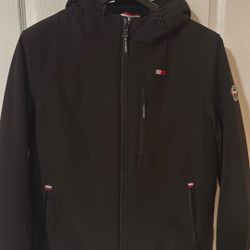 Tommy Hilfiger Men's Sherpa-Lined Softshell Hooded Jacket