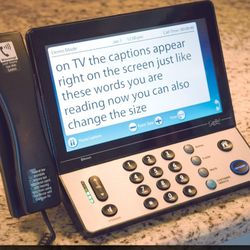 2 New In Box Caption Phones 