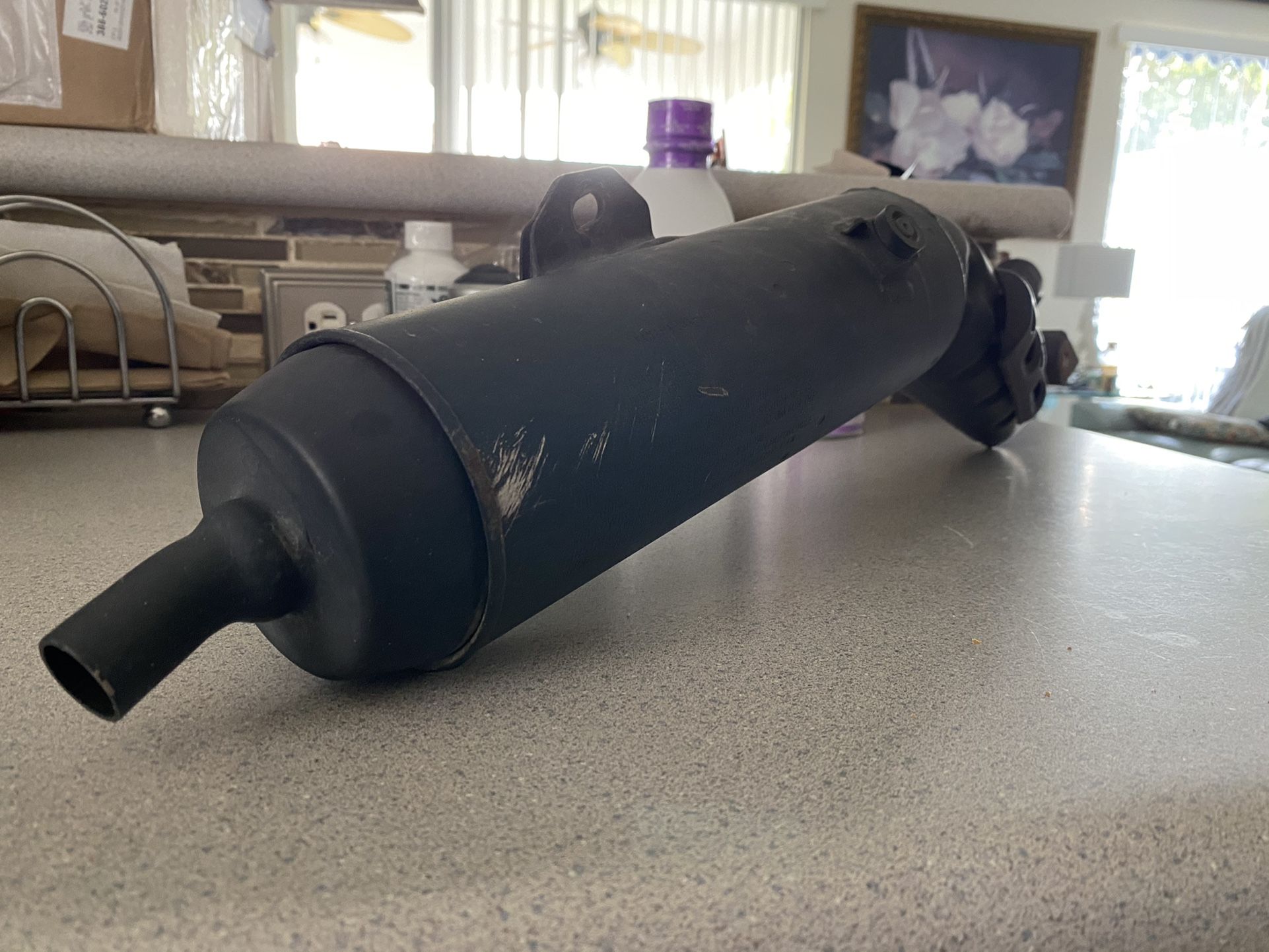 03-22 2017 Yamaha TW200 TW 200 Exhaust Pipe Muffler Silencer