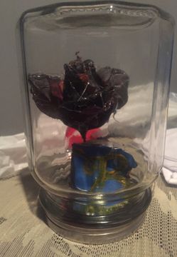 Custom made Beauty and the beast rose flower with a twist