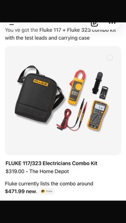 Fluke electrician combo kit