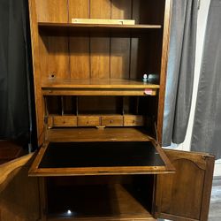 Librero De Madera$50 Y Burós $10 Cada Uno