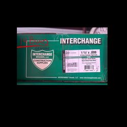 Nail Interchange 9,000 Count 1 1/2 X 0.099 Flat Coil Round Head Screw