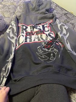 Black grey hoodie