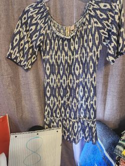 Eyeshadow Long Boho Top Sz Medium 