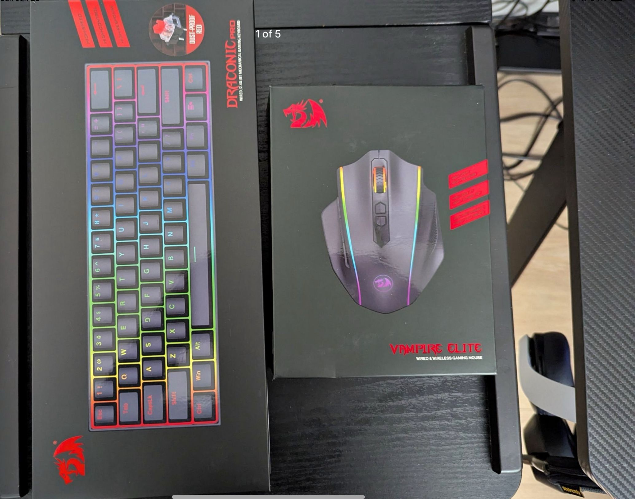 Red Dragon Wireless keyboard and mouse Combo