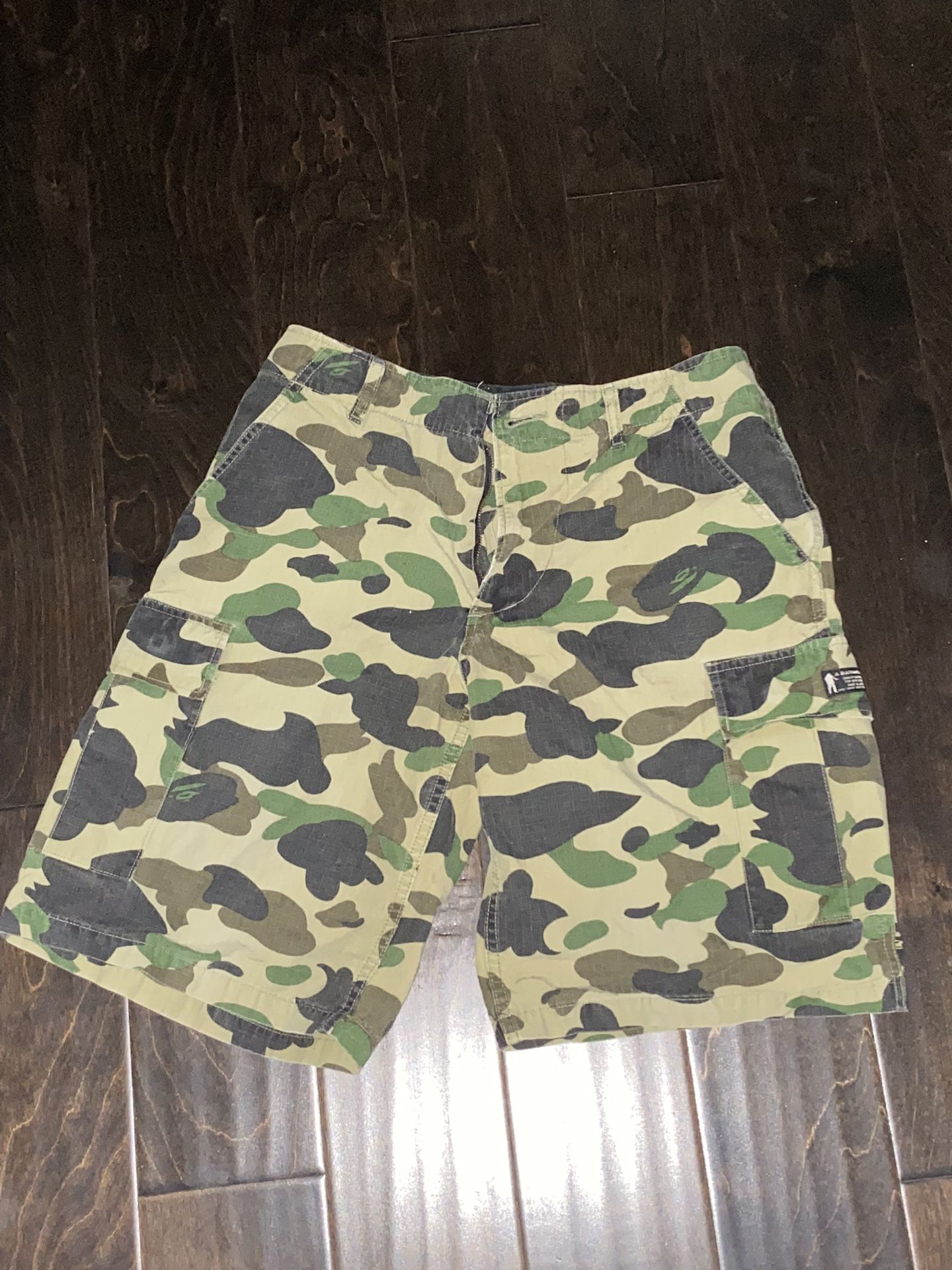 2000s Og Bape Camo Cargo Shorts