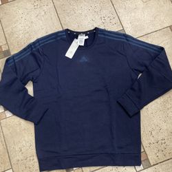 NWT Adidas Men’s Sweatshirt Blue Size L