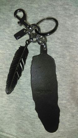 coach leather key