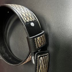 Cinturón Vaquero De Hilo De Plata