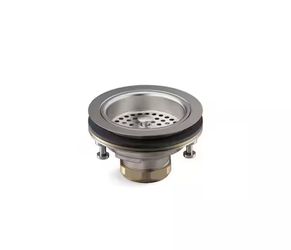 KOHLER Duostrainer 4-1/2 in. Sink Strainer in Vibrant Stainless @P4-191