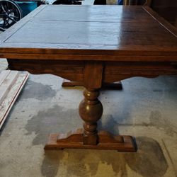 Antique Wood Dinning Table 