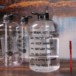 Gallon Water Bottle Motivational Gym Water Bottle 