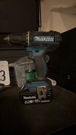 Makita 18V Cordless Drill with 4.0Ah Battery