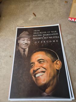 Vintage Dr. MLK & Barrack Obama Poster