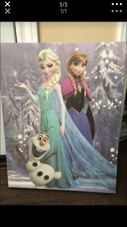 Frozen elsa and Anna canvas