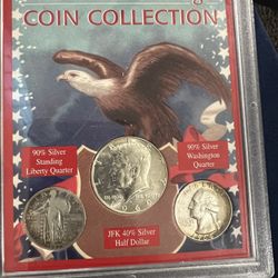 US Silver Coins ( Half dollar 40% silver & 2 quarters 90% silver 
