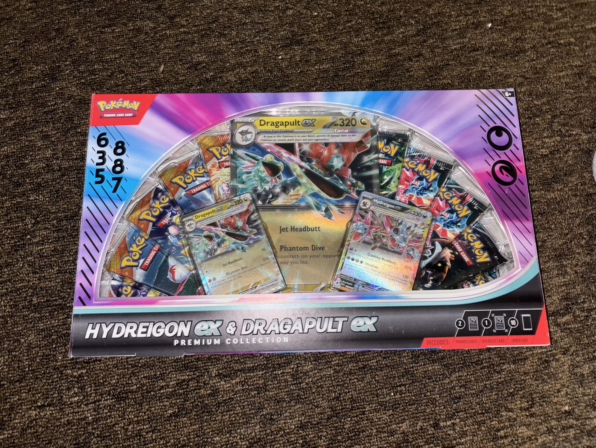 Pokémon TCG Hydreigon EX & Dragapult EX Premium Collection Box 