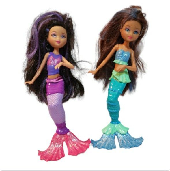2 Barbie A Mermaid Tale dolls. 6" DOLLS ONLY.