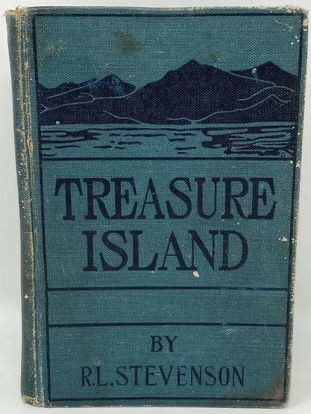 RARE Edition Antique 1920's Treasure Island by R.L. Stevenson - Grosset & Dunlap