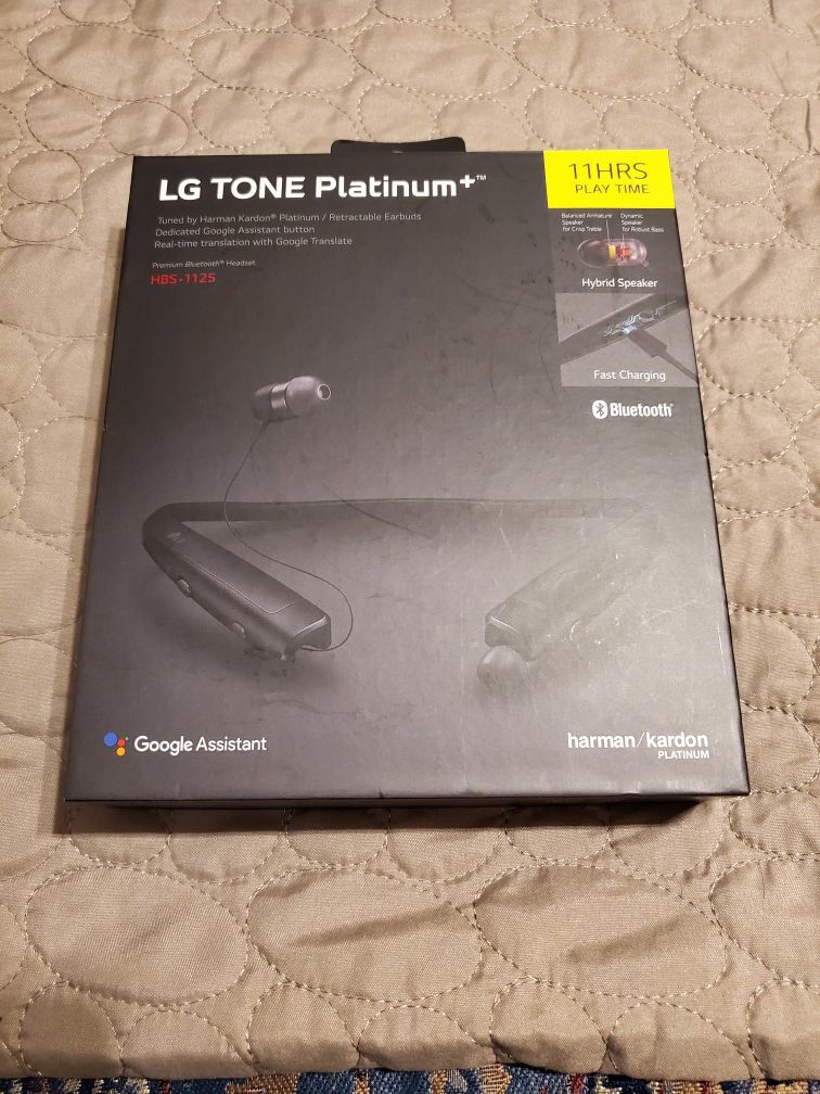 LG TONE PLATINUM+ Bluetooth® Wireless Stereo Headset