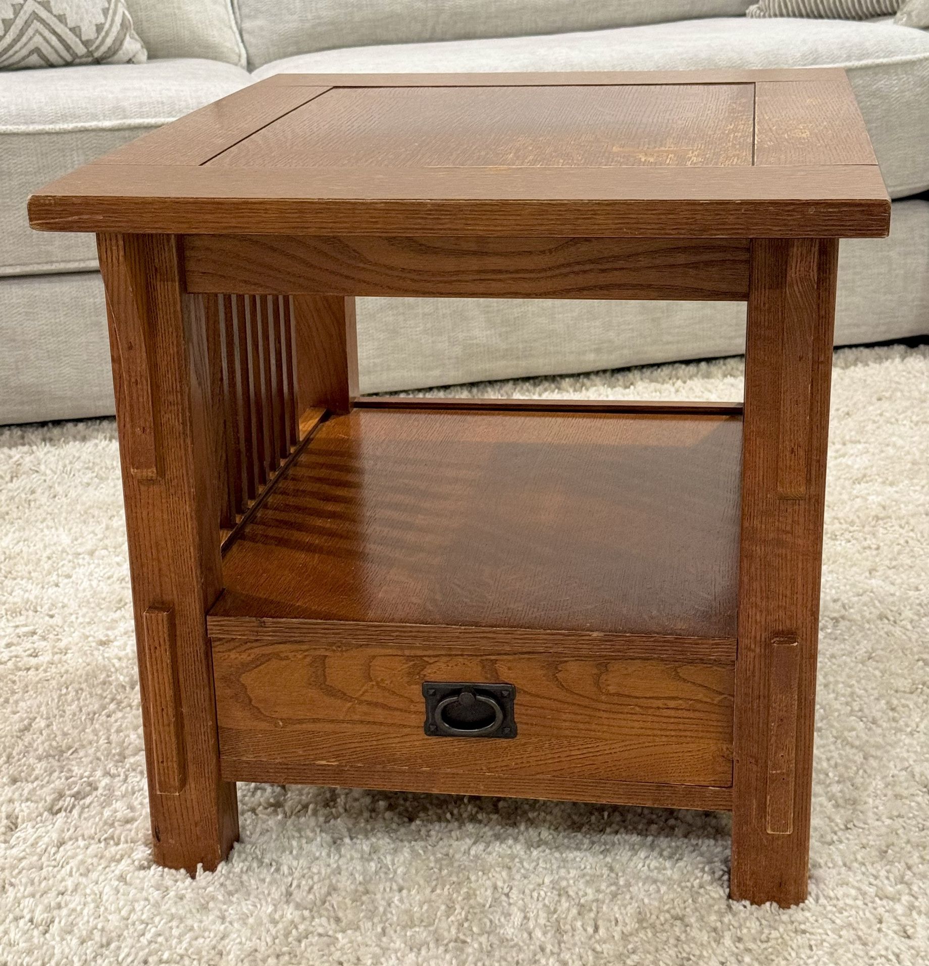 Solid Oak Side Table