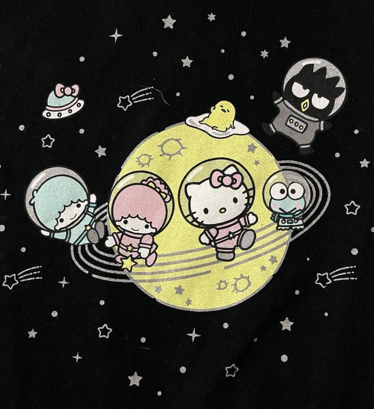 Hello Kitty And Friends Black Girl’s T-Shirt Size Large L Loot Crate 2019 Sanrio