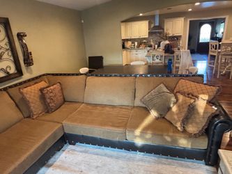 Custom made huge sectional couch