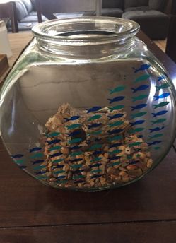 Fish Tank with Decorations Included!!