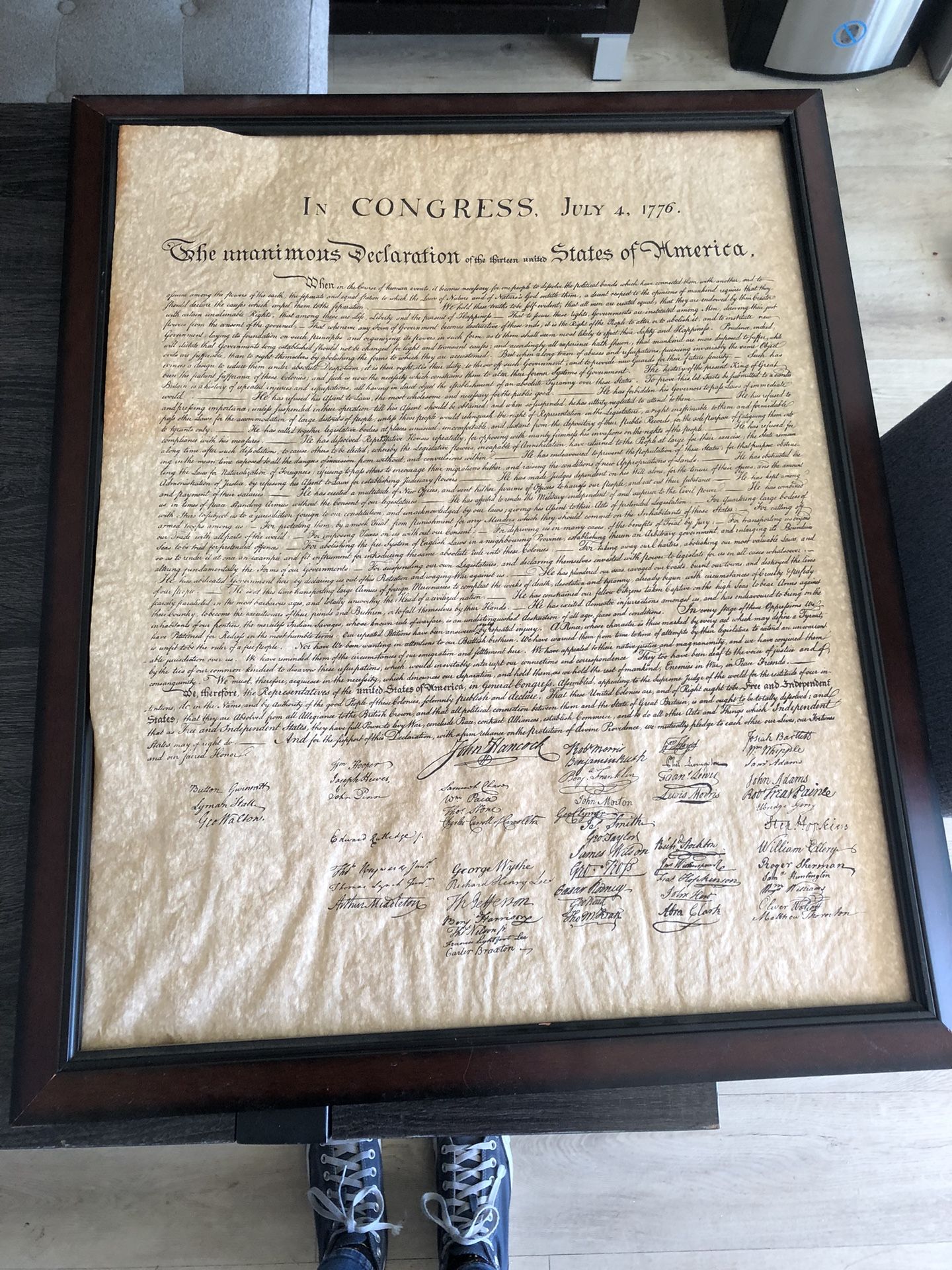Declaration Of Independence Replica