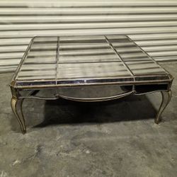 Large Mirrored Coffee Table