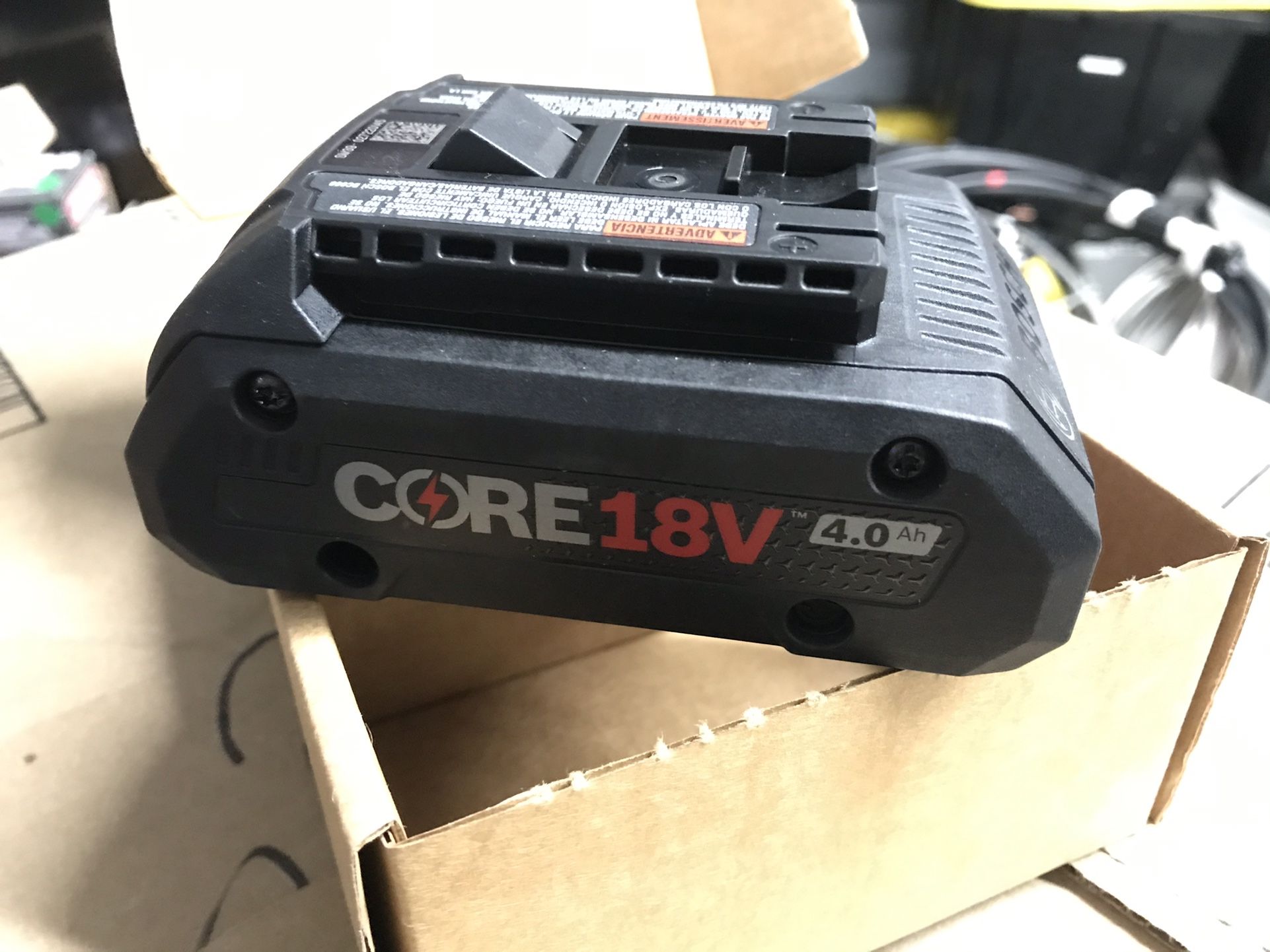 Bosch Core 18V Battery - 4.0AH - Brand new Lithium Ion Battery For Bosch Cordless Bulldog SDS Or Other Drill Or Bosch Tool