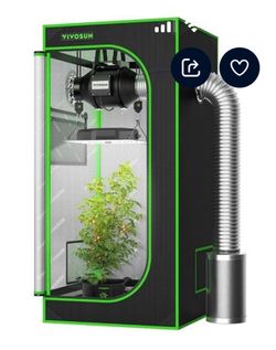 Used VIVOSUN Grow Tent Kit, 2 × 2ft 1-Plant System