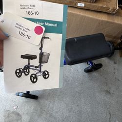 Knee Scooter For Broken Foot Ankle Heel Toe. Compatible Right Or Left Side. Likely Used.