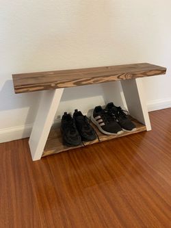 Custom wood bench