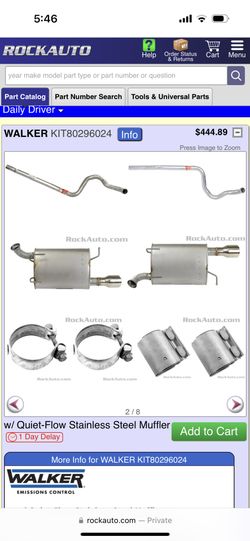 WALKER Quiet-Flow Stainless Steel muffler Exhaust because he has