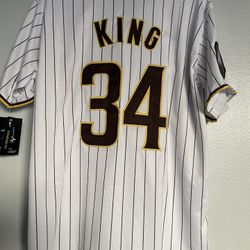 MICHAEL KING San Diego Padres White-Jersey