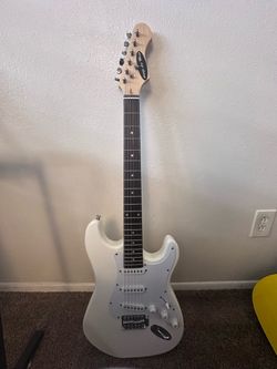 Adolfo Las Margo Electric Guitar White